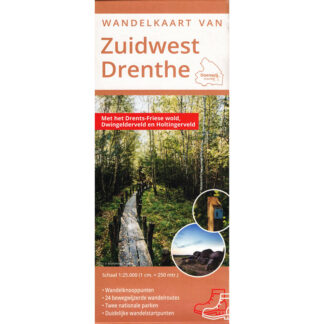 Wandelkaart van Zuidwest Drenthe