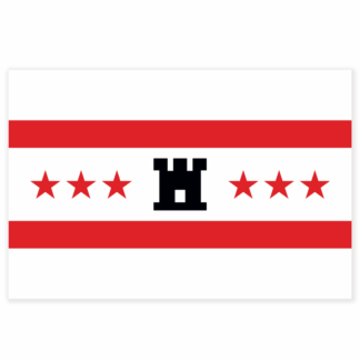 Sticker Drentse vlag